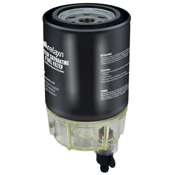 Relaxn Fuel Filter - Premium Water Separating Kit (Mercury® Thread)