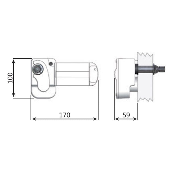 ROCA Wiper Motors - Single Drive 12V 68mm Shaft