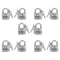 Relaxn Stainless Steel Keyed Alike Padlocks