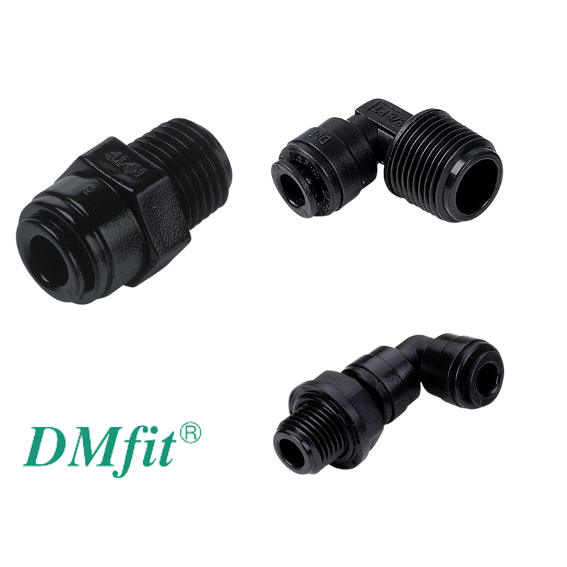 DMFIT® BSPT Male Connectors - to suit 12mm Tube