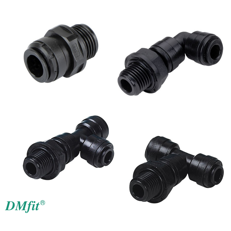 DMFIT® BSPP Male Connectors - to suit 12mm Tube