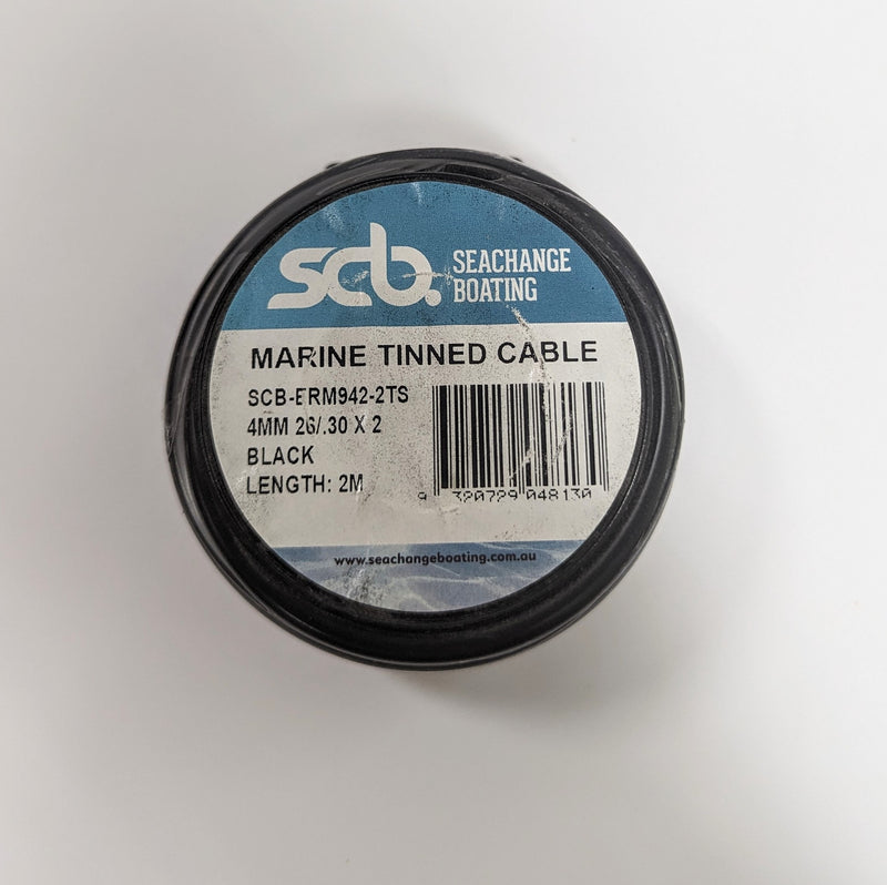 SCB Marine Tinned Cable 2M x 4mm - Twin Core 26 Amps