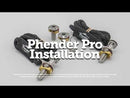 Phender Pro 1/2" OEM Boat Install Quick Release Fender Set (2 x Pins with Ropes + 4 x Receivers)